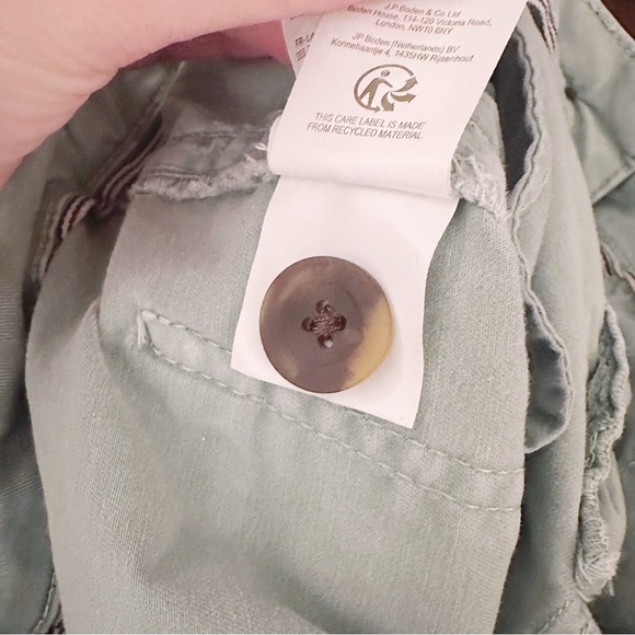 Boden Cotton Straight Leg Pants Mint Green Casual - Picture 6 of 7